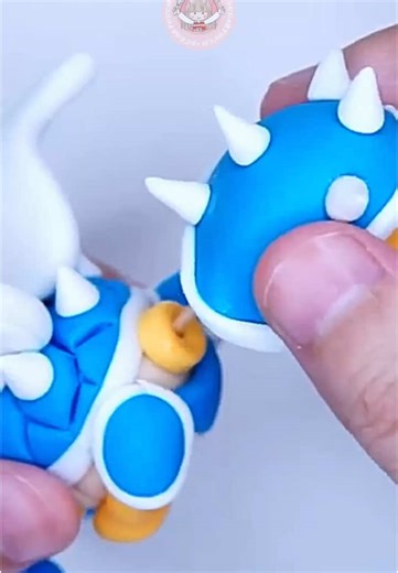 DIY Blue Shell Cake Topper for Super Mario Fans