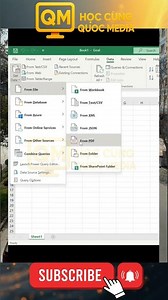 Cách chuyển file pdf sang exel nhanh chóng #hoccungquocmedia #shortvideo #shorts #thuthuattinhoc