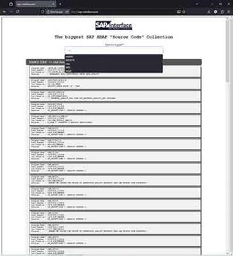 Free SAP ABAP "Source Code" Collection
