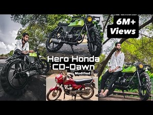How to modified Hero honda CD-Dawn into cafe racer ||Almighty customs||Deoghar Jharkhand||