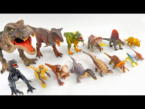 Jurassic World Rebirth T-Rex, Baryonyx, Carnotaurus, Indoraptor | Dinosaur Toys Battle Stop Motion 🦖