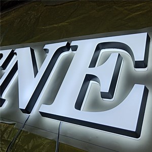 [Hot Item] Custom Made 3D Acrylic Facelit and Backlit LED Sign Letters