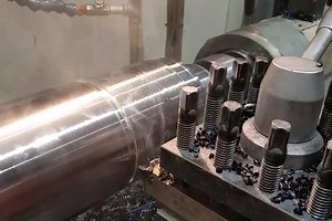 1.8K views · 62 reactions | ⚠️Machining in action⚠️ Some video of machining and threading the EX1200 bucket cylinder rod. This is a 170mm diameter 4140 induction hardened chrome bar and the Aussie chrome was hard AF, destroyed a few inserts on this one!  | Cutting Edge Engineering Australia | Facebook