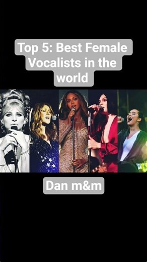 my top 5: best female vocalists in the world #music #vocals
