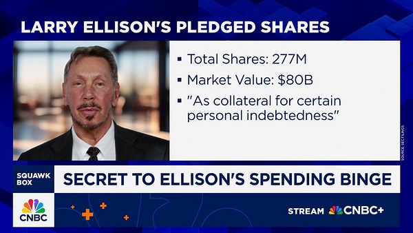 How Larry Ellison spends billions without selling many Oracle shares