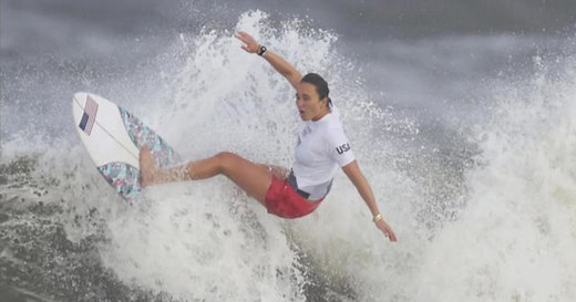 Professional surfer and Team USA Olympic gold medalist Carissa Moore on historic win for women