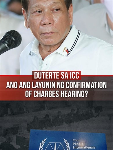 Confirmation of Charges Hearing ni Duterte sa ICC