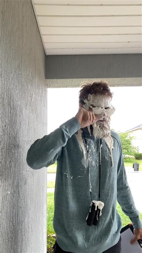 Pie to the face… Hmmm whats next 😂 sorry mr HOA guy #neighbor #hoa #prank | Linda Kratz