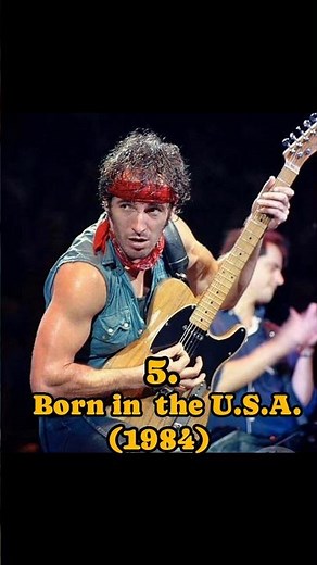 Top 10 Bruce Springsteen albums of all time #brucespringsteen #bornintheusa #top10 #tophits #hitsong