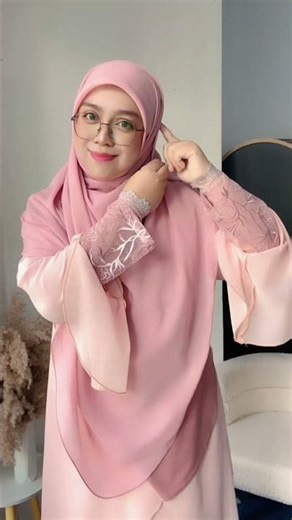 Tutorial bawal labuh bidang 60, bawal bucu curve material chiffon voile color peach by ariana Sofie