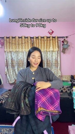 Stylish Lungi Inside Fur for Sizes 50kg to 90kg