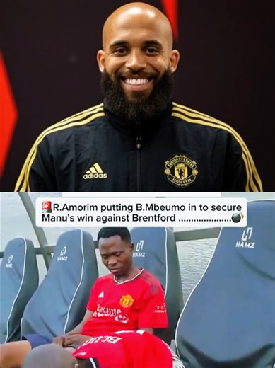 Ruben Amorim putting B.Mbeumo in to secure Manu's win against Brentford #footballtiktok #funny 🤣🤣 #viralvideo #manchesterunited #foryoupage
