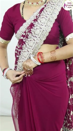 Wedding Special saree draping tutorial #beauty #style #fashion #style