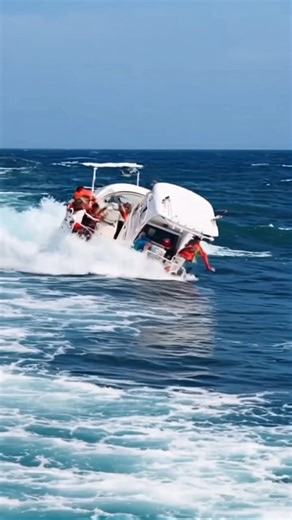 4.8M views · 5.1K reactions | waves crash violently on boat | Sharon Zee | Facebook