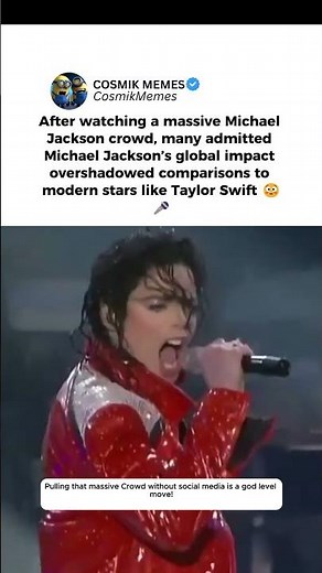 This Crowd Just Ended The Taylor Swift vs MJ Debate