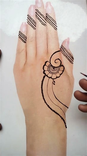 simple#flowers #mehndi #easymehndidesign #simplemehndi #trending #viralvideo #viral #shorts #shortv