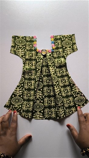 A simple & easy children's dress pattern | Beautiful & perfect for beginners #shorts #frock #sewing