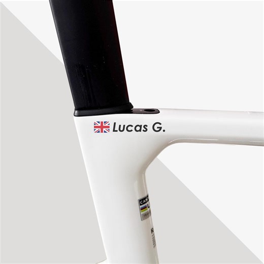 2x Personalised Name and Flag Sticker for Bicycle Decal, Road Bike, MTB, Folding, Gravel, CX the Best Gift for Husband Fiance Boyfriend Gift - Etsy