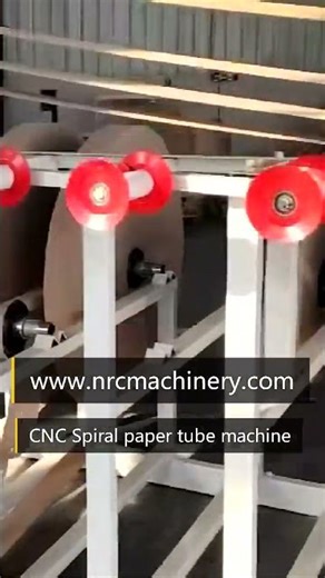 High speed automatic spiral paper tube making machine #tubecuttingequipment #factory