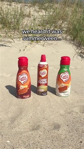 Pumpkin Spice creamers are back! available now in full sugar, Zero Sugar, and Cold Foam with new packaging! #summerween #pumpkinspice #coffeemate