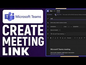 How To Create A Meeting Link In The New Microsoft Teams 2025 (Full Guide)