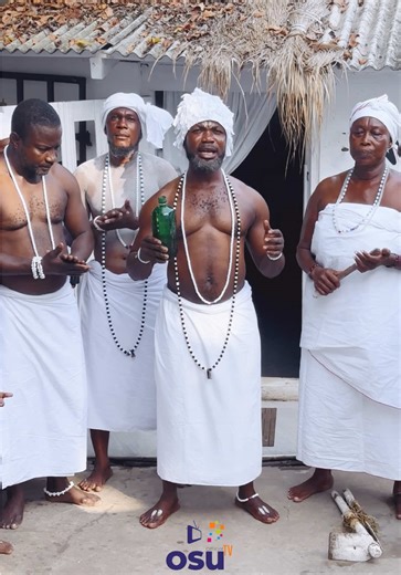 Nuumo Noi Osekan III, Osu Klottey Nadu Wulomor preforms Shibaa rite #fyp #Osu