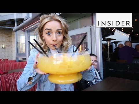 Las Vegas Bar Serves 100 Oz. Cocktail Bowls