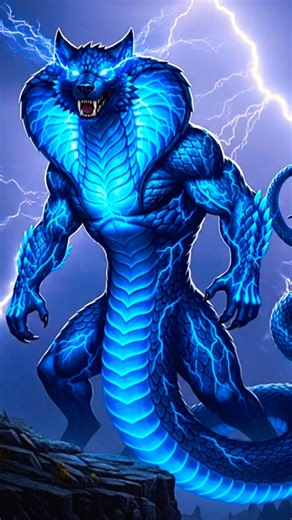 The Ultimate Hybrid: Wolf x Cobra Monster ⚡🐺🐍#shorts