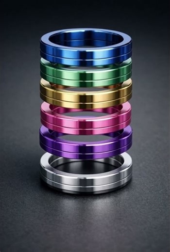 🔥 These Rotating Rings Lock Together Perfectly #shorts