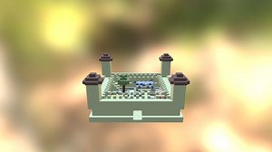 Pixel Art/Voxel Art (Castle) - Download Free 3D model by Alex_F