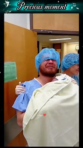 Dad’s reaction when he holds his newborn baby for the first time ❤️ #baby #babiesoftiktok #dadsoftiktok #newborn #reaction | Twin pregnancy