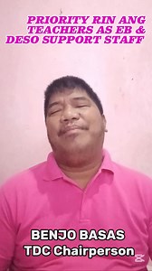 PRIORITY RIN ANG TEACHERS AS EB & DESO SUPPORT STAFF Ayon yan mismo sa sulat sa atin ni Atty. Rafael Olano, Deputy Executive Director for Operations (DEDO) ng Comelec at sa pahayag ni Chairman George Garcia mismo. (SHOUTOUT SA PARAÑAQUE NHS-MAIN) #ESRA #Election2025 #SupportStaff | Benjo Basas