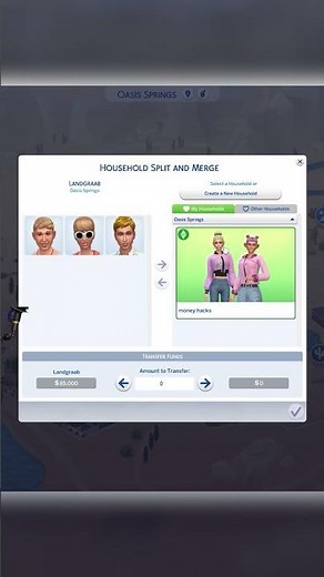 Sims 4 BASE GAME hack for more money! #sims4 #thesims #shortswithcamilla