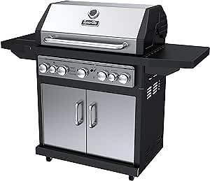 Dyna-Glo Black & Stainless Premium Grills, 5 Burner, Liquid Propane Gas