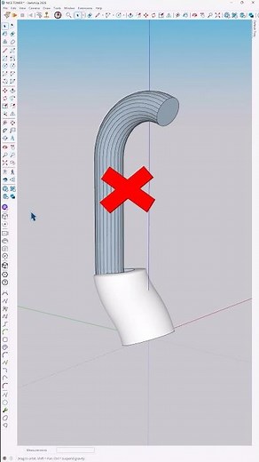 SketchUp Modeling Tutorial a minimalist floor lamp smooth curve-based geometry & controlled surfaces