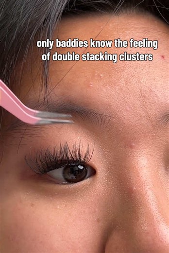 Double Stacking Cluster Lashes Tutorial