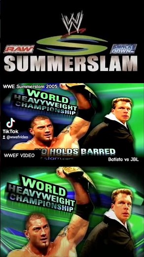 WWE Batista vs JBL Summerslam 2005