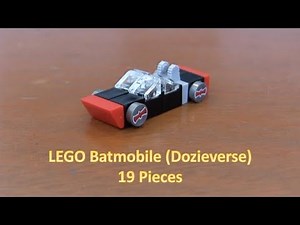 How To Build A Mini LEGO Batmobile (Dozieverse) with 19 LEGO Pieces