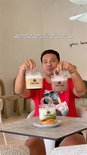Marikina’s newest café is serving coffee in a mido bag with a super aesthetic interior design. café mido - Lilac St. 📍 70 Lilac St., Concepcion Dos, Marikina ⌚️ Mon–Sun | 1PM–10PM café mido #HungryByaheros #CafeMido #Marikina | Hungry Byaheros