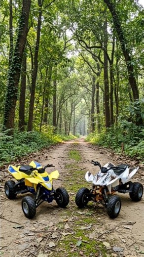 Epic Mini ATV Off-Road! Honda TRX vs Suzuki Quad Racer #Shorts #MiniOffRoad #DiecastMotor