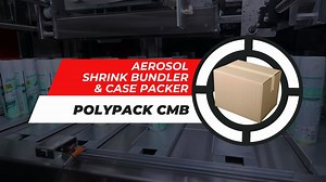 Aerosol Shrink Bundler and Case Packer