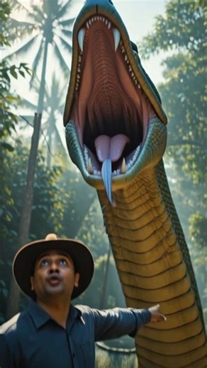 Giant Snake on Boat 😱 #shorts