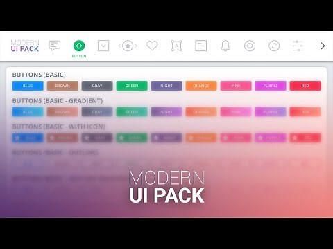 Modern UI Pack (Unity Asset - v3.0)