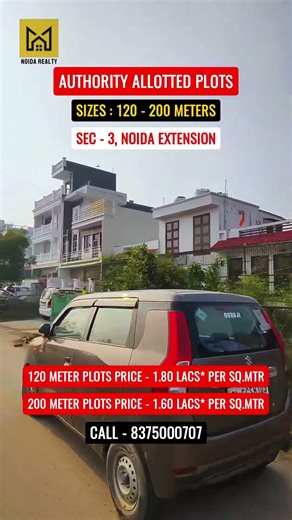 Authority Allotted Plots Noida Extension | Greater Noida West | General Quota Plots
