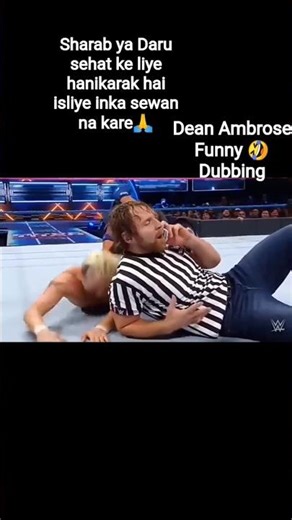 dean Ambrose funny 🤣 dubbing#shorts#romanreigns