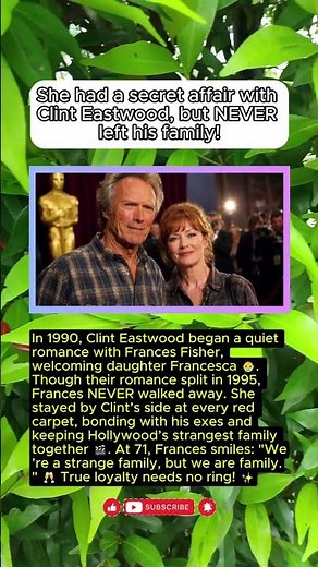 She Never Married Clint Eastwood... What She Did AFTER 1995 Will SHOCK You!