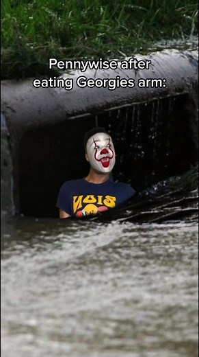 Hello Georgie 🤡 BTW we need to bring back the Pennywise dance. #clowns #pennywise #itchapter1 #bonappetit