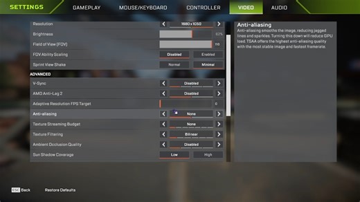 关于APEX的视频设置