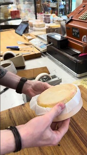 Torta del Casar, a sheeps milk cheese from Spain! #cheesemonger #cheese