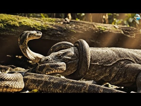 Komodo Dragon vs. King Cobra: The "Poison vs. Venom" Battle (Who Will Be Immune?)